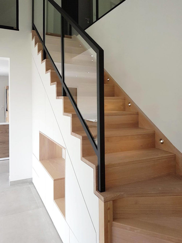 Meuble sous escalier réalisé à Strasbourg