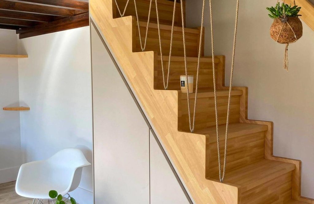 Meuble sous escalier réalisé à Schiltigheim