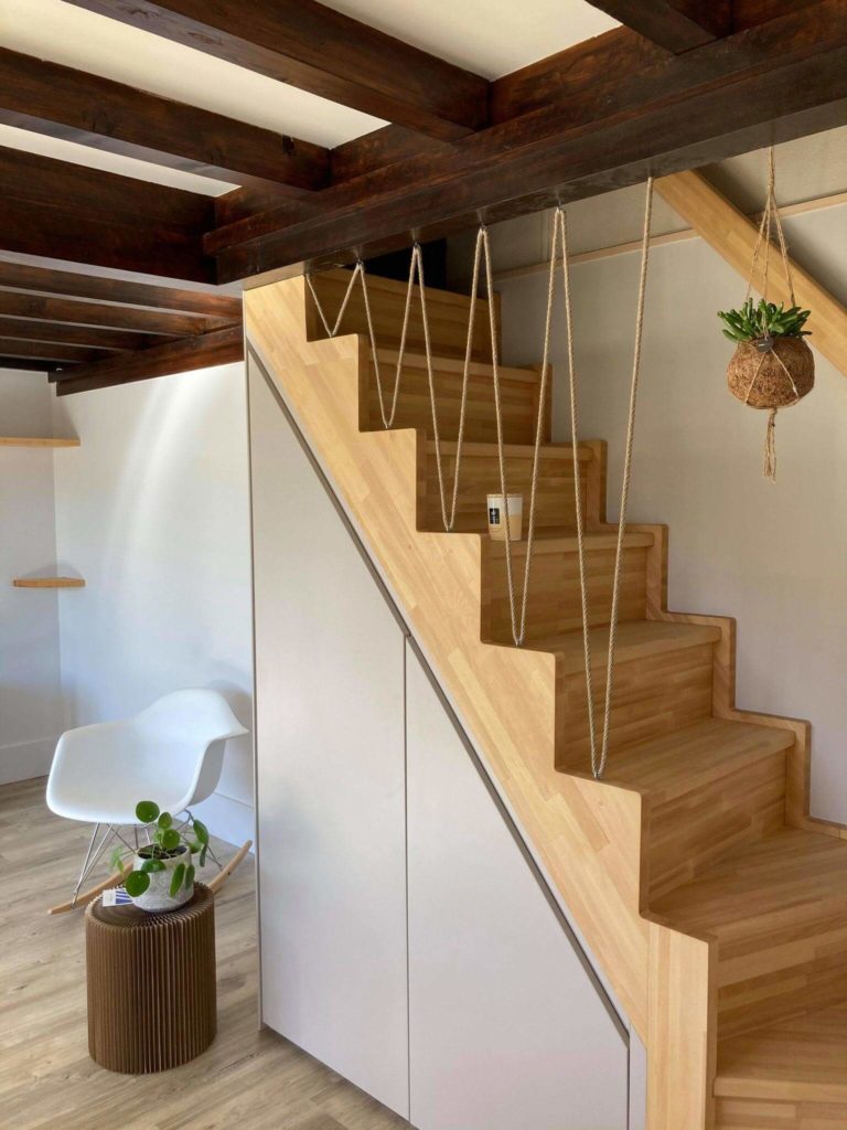 Meuble sous escalier réalisé à Schiltigheim