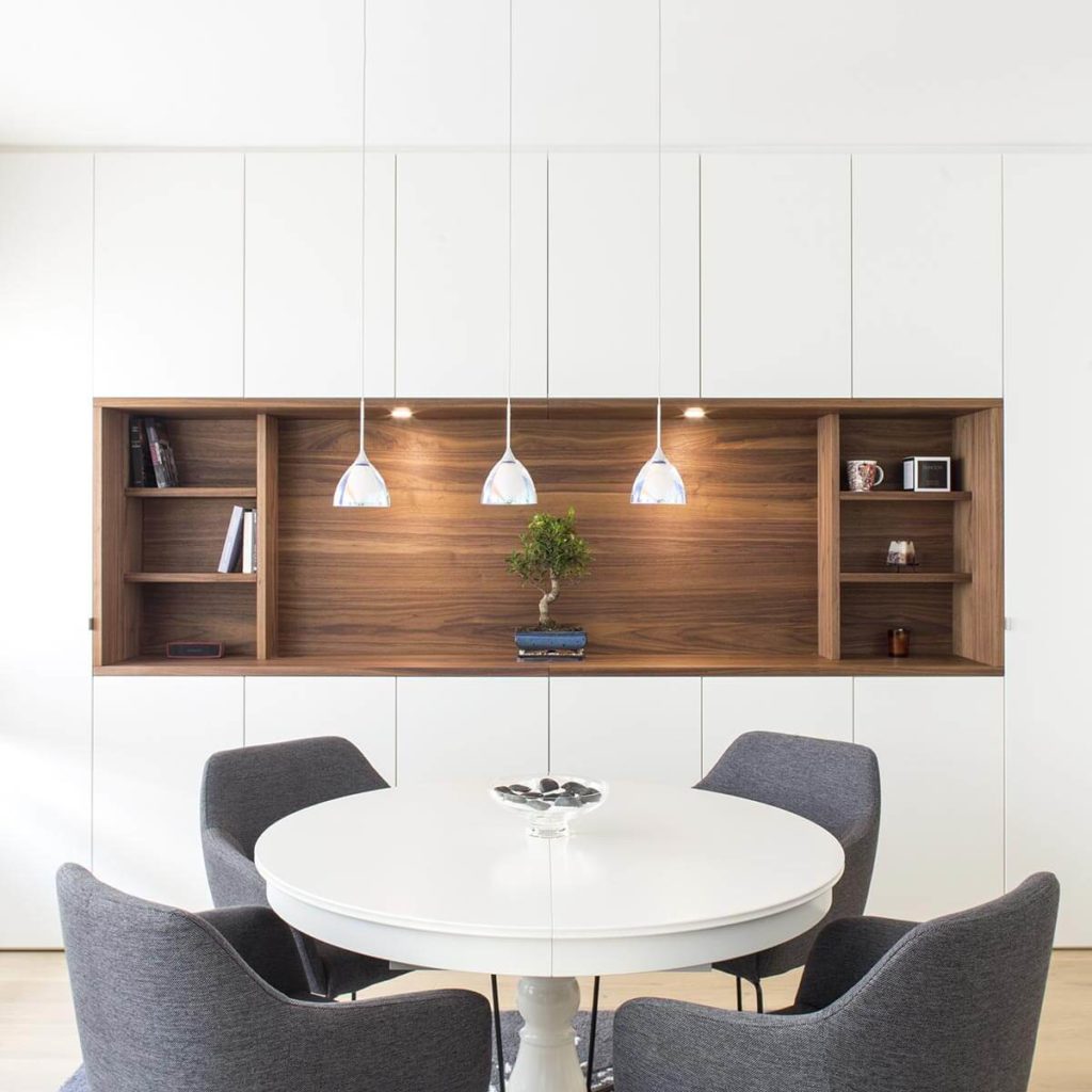 Mur de rangement sur mesure réalisé à Strasbourg