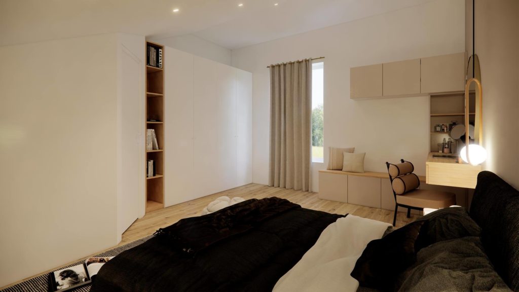 Rénovation d'intérieur de maison à Strasbourg avec chambre, dressing et placards